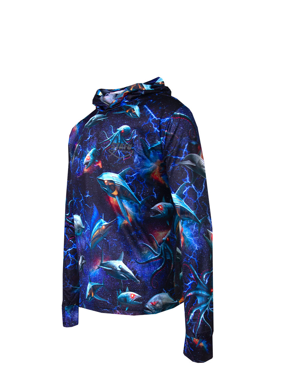 Zero Hooded Long Sleeve UV Protection Performance T-shirt - Dusk
