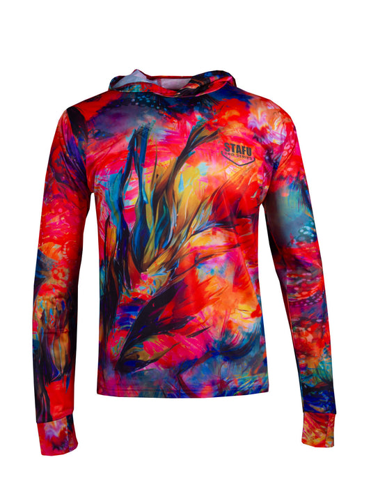 Zero Kapüşonlu Uzun Kollu UV Korumalı Performans T-shirt - Dusk - Stafu Pro Series