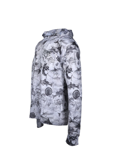 Zero Hooded Long Sleeve UV Protection Performance T-shirt - Dusk