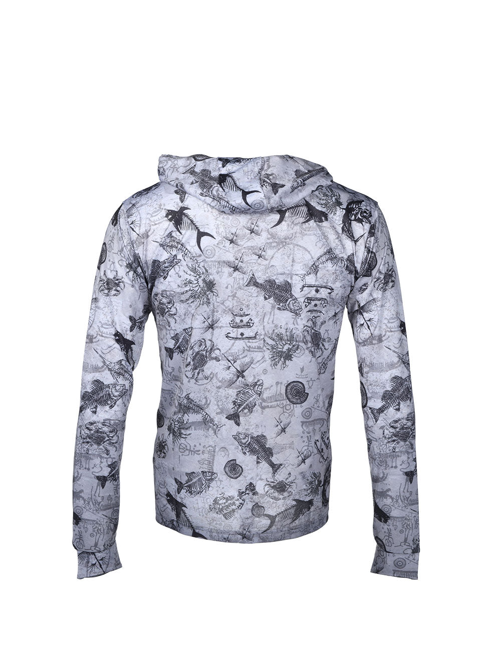 Zero Hooded Long Sleeve UV Protection Performance T-shirt - Dusk