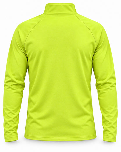 Aboard Yarım Fermuarlı UV Korumalı Performans T-shirt - Neon Sarı