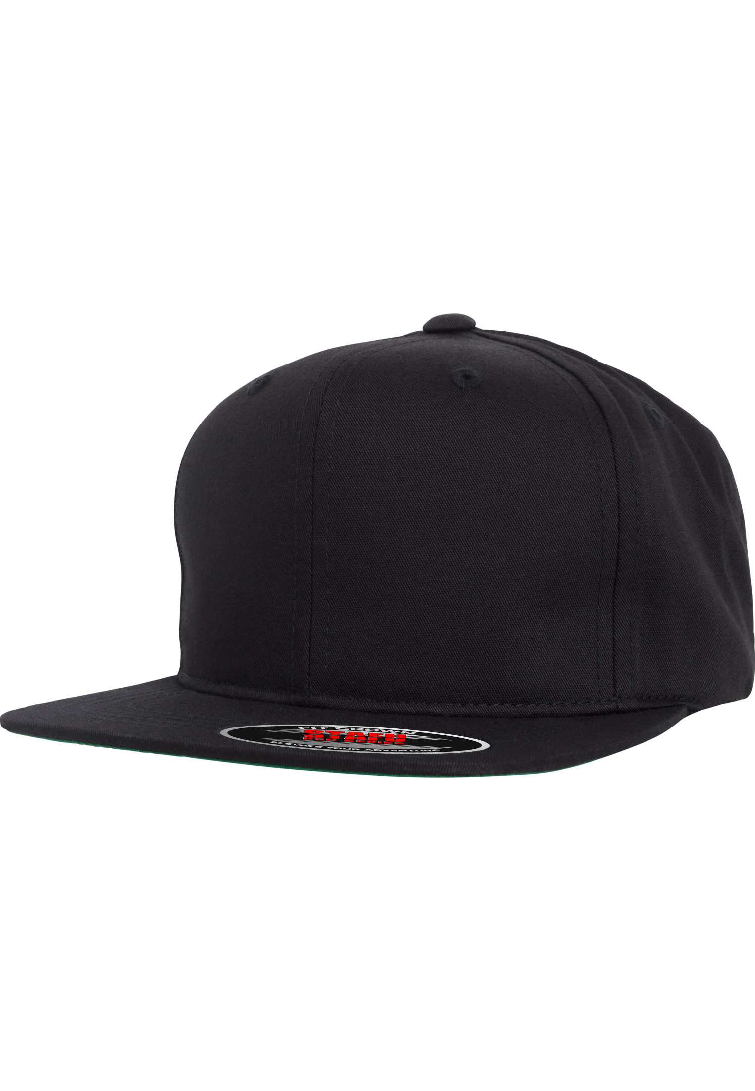 Pro-Style Twill Snapback Youth Cap - Black /Green - Stafu Pro Series