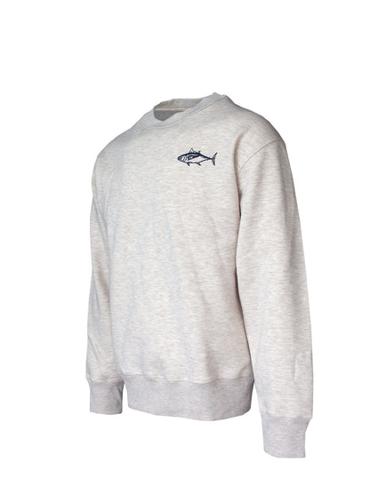 FreeCast Yuvarlak Yaka Sweatshirt – Turuncu- Bej Melanj