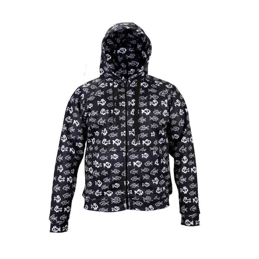 Jedi Zippered Hooded Sweatshirt - Stamp