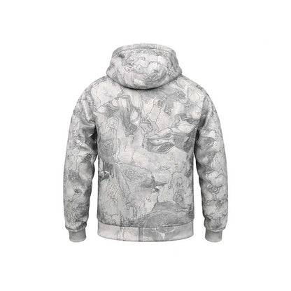 Jedi  Jr Fermuarlı Kapüşonlu Sweatshirt - Droid Grey