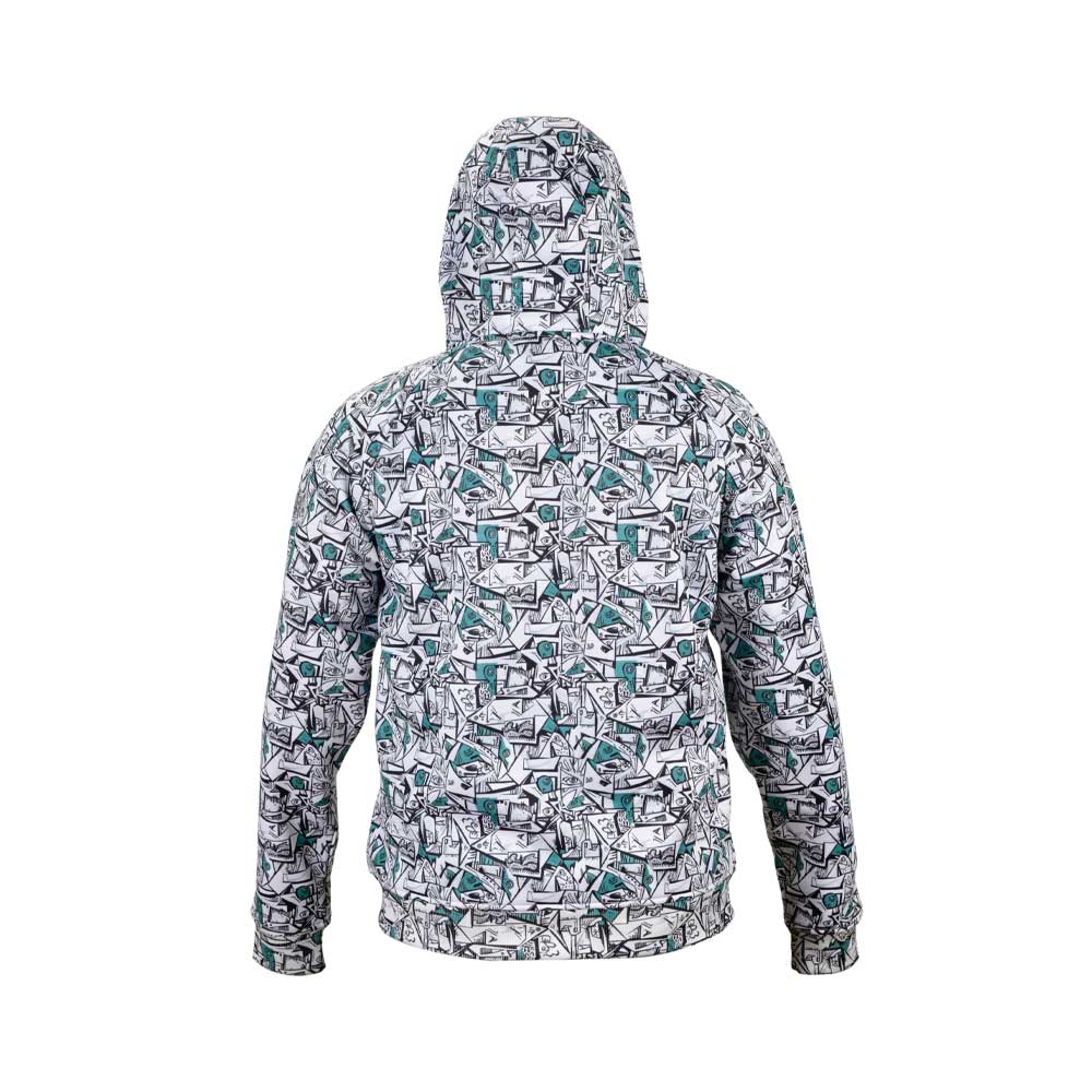 Jedi Zippered Hooded Sweatshirt - Stamp