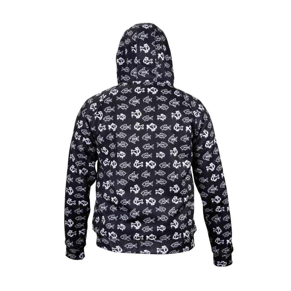 Jedi Zippered Hooded Sweatshirt - Stamp