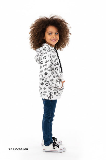 Jedi Zippered Hooded Sweatshirt - Stamp