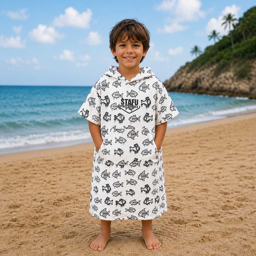 Atlas Jr. Poncho Towel - Droid