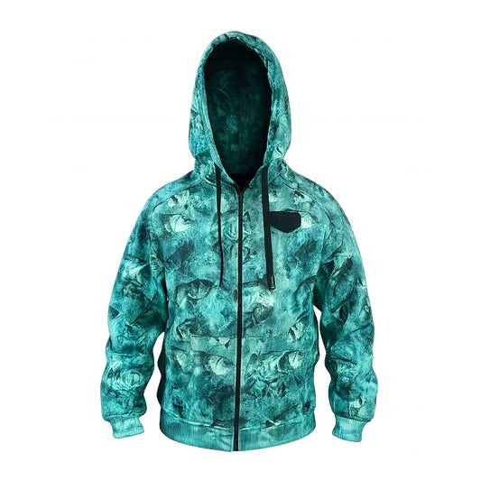 Jedi Fermuarlı Kapüşonlu Sweatshirt - Predatory blue