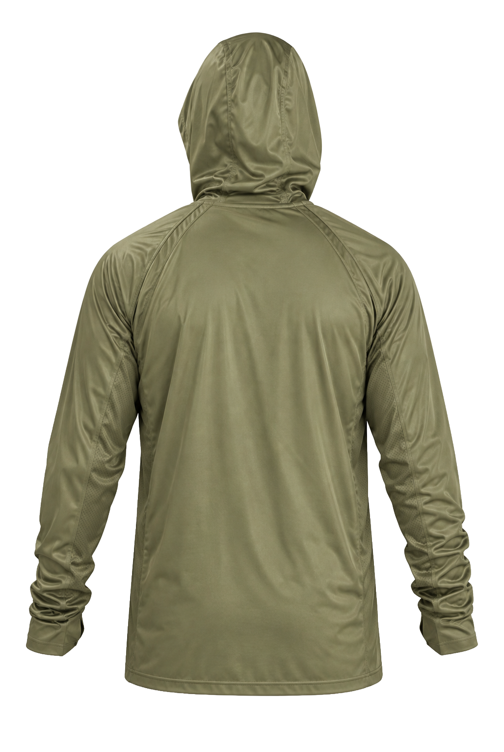 Stratos Kapüşonlu ve Maskeli UPF 40+ Performans T-Shirt - Coyote Brown