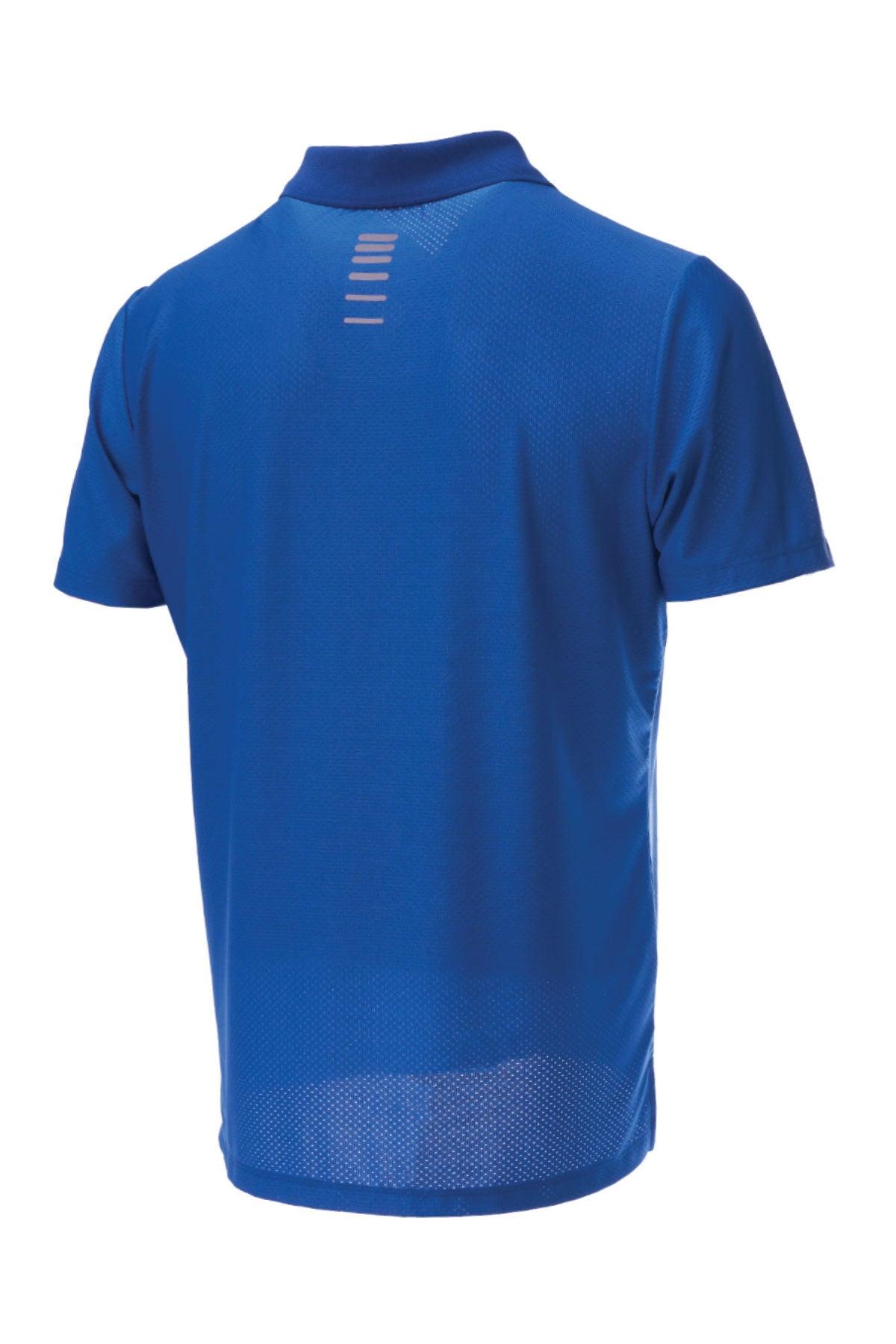 League UV Korumalı Performans Polo Yaka T-shirt - Blue - Stafu Pro Series