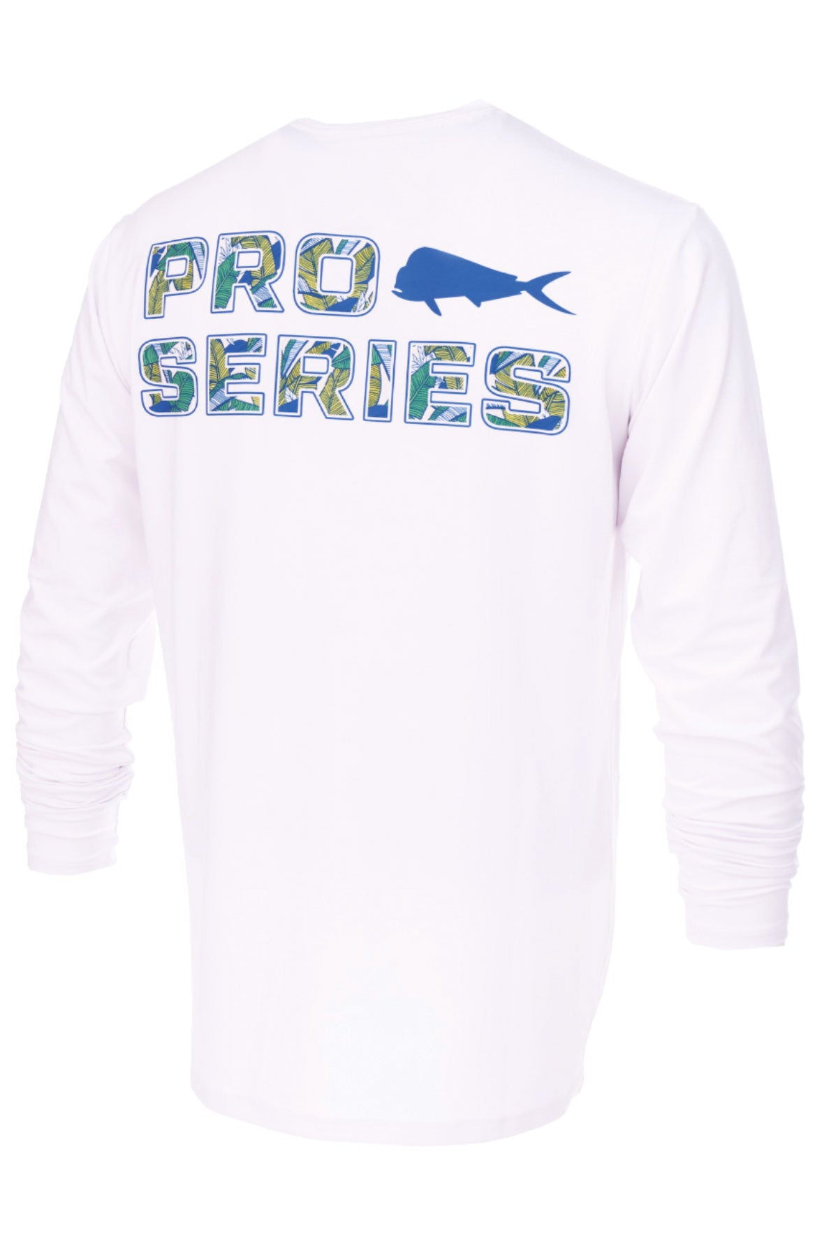 Apex Men's Long Sleeve Crew Neck Fisherman Sailor White UV Protected Shirt
